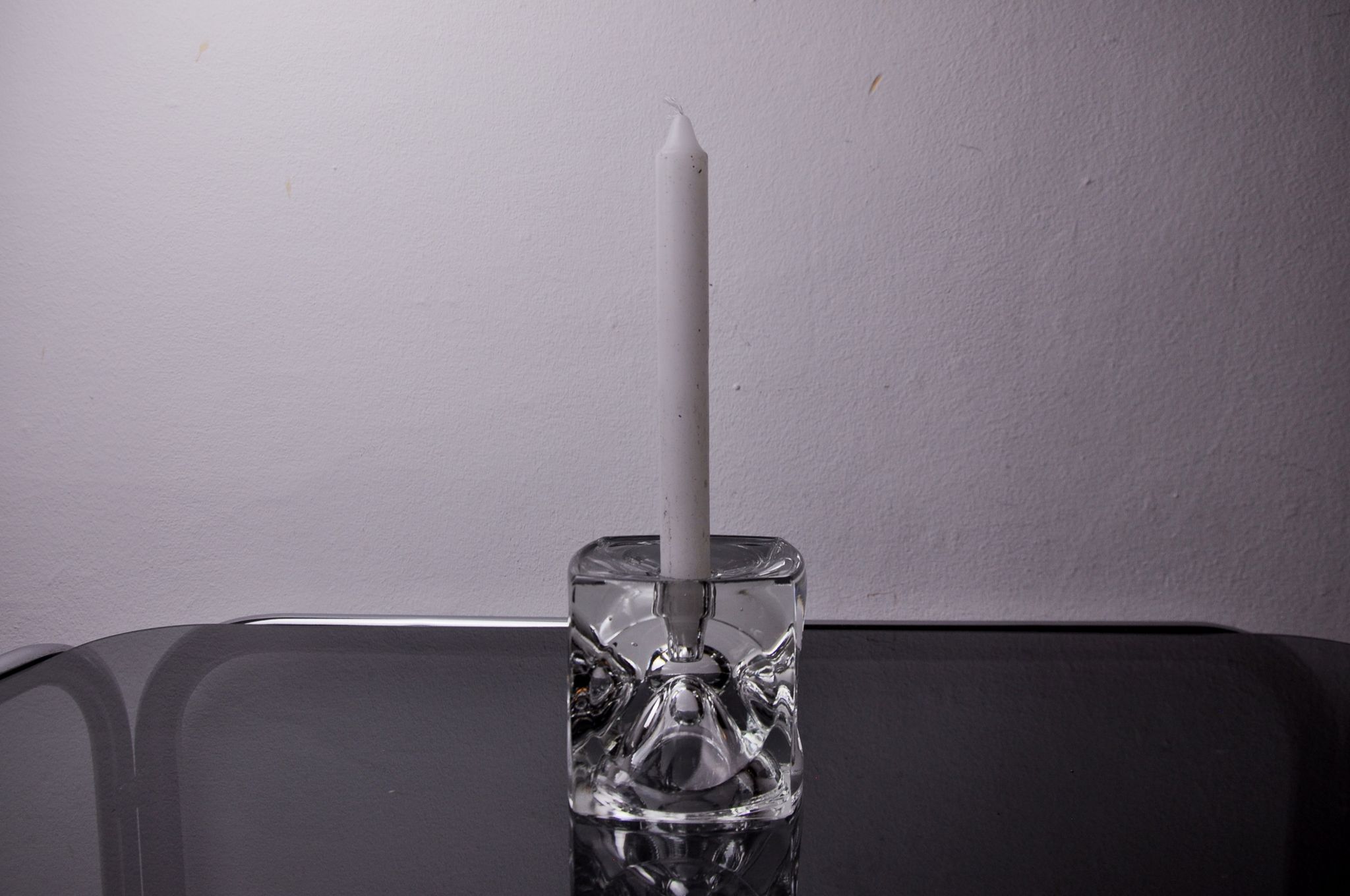 Ice cube candlesticks by Peill & Putzler, Germany, 1970