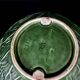 Large Salad Bowl Barbotine Cabbage Leaf - Portugal Vintage P.777A