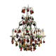 Chandelier glass Murano multicolored Fruits glass Murano Living room Dining room Apples Pears Grape