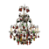 Chandelier glass Murano multicolored Fruits glass Murano Living room Dining room Apples Pears Grape