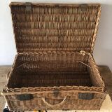 Old rattan trunk