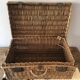 Old rattan trunk
