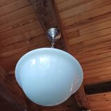 Vintage white opaline lustre from 1940.