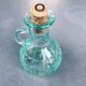 Green glass jar