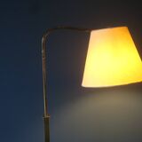 Danish multi-adjustable brass floor lamp, 1960s