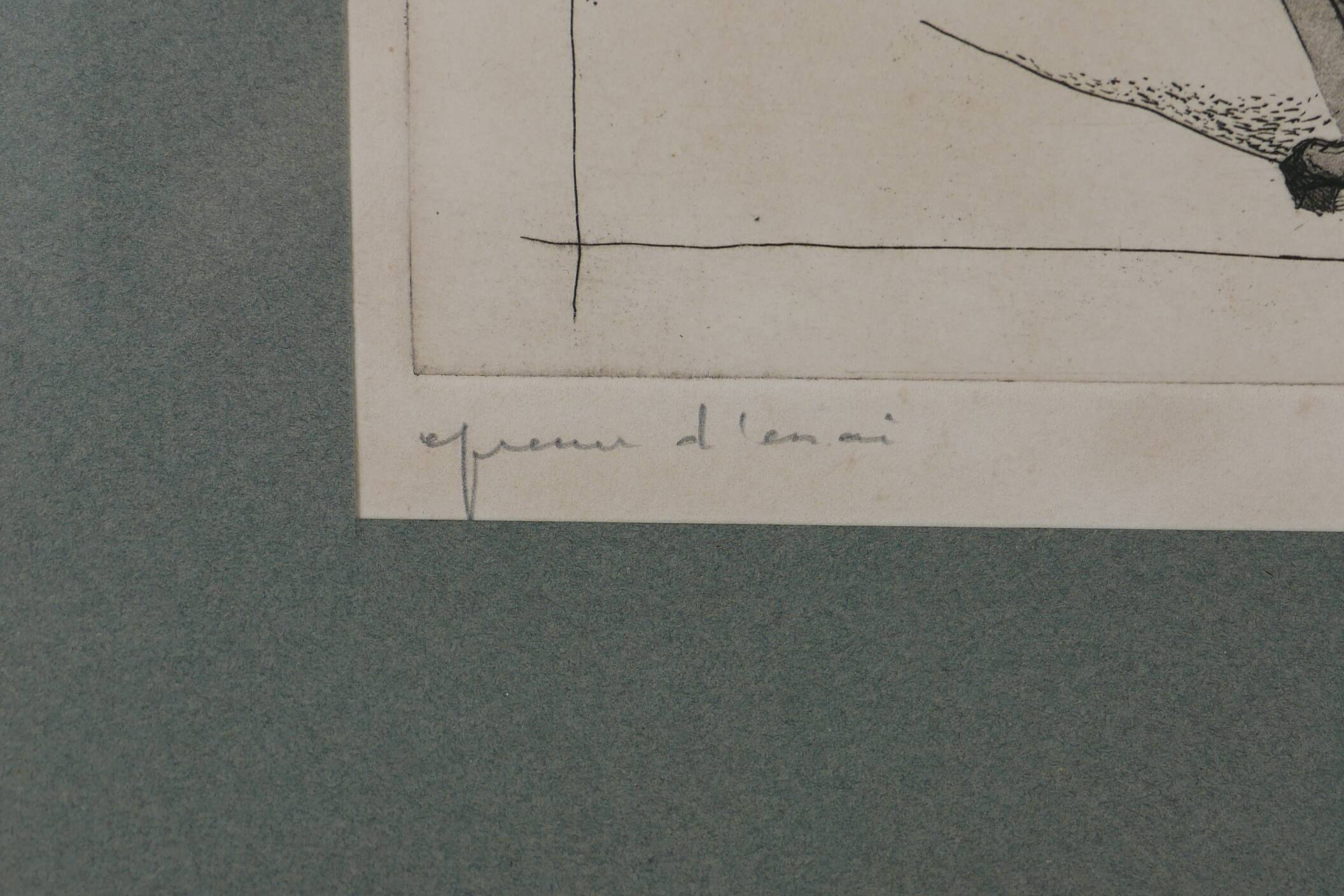 Lithographie de femme George Oudot