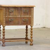 Tables de chevet danoises en chêne, signées Henning Kjærnulf, années 1960