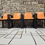 Set of 4 1970s Space Age armchairs