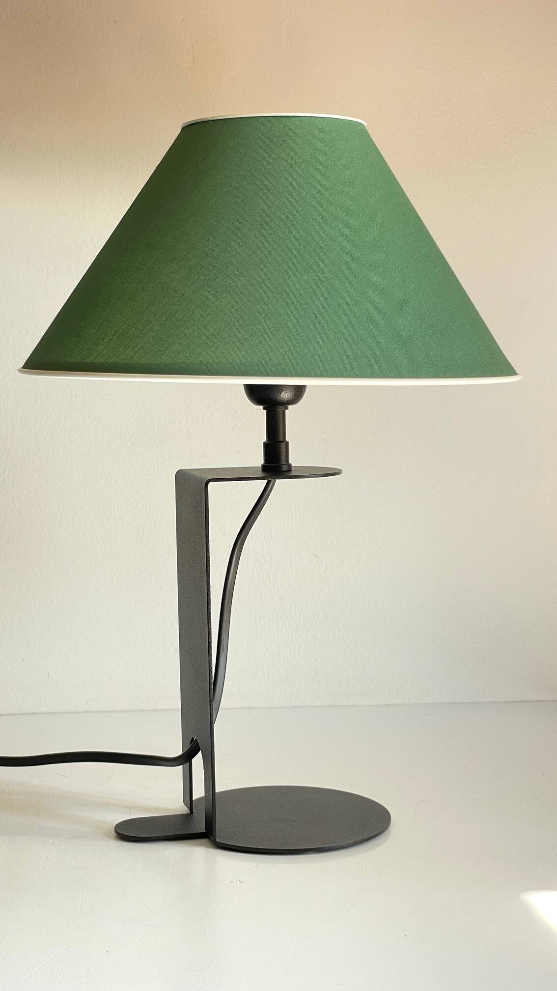 Steel and fabric lamp by madura