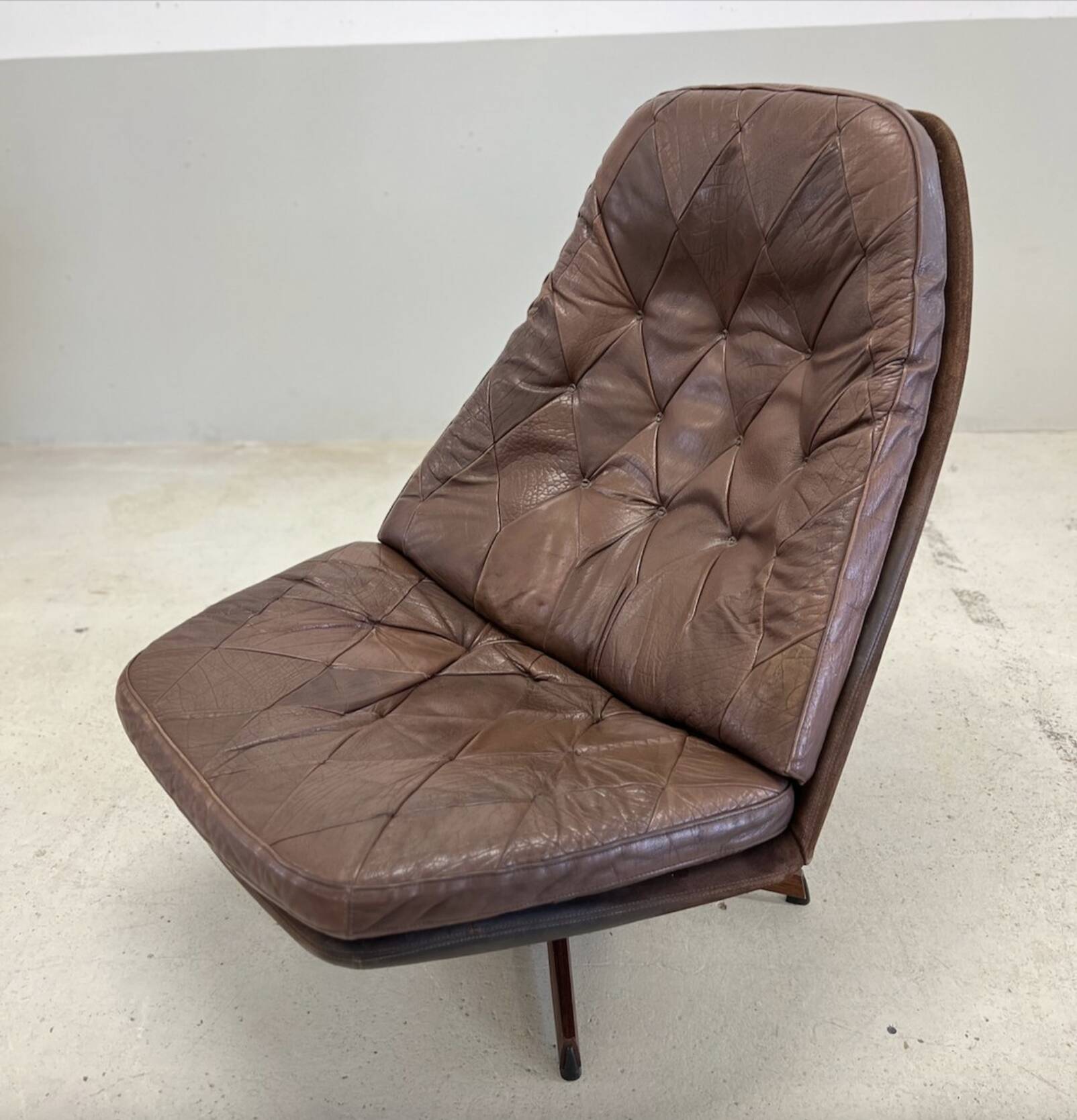 Vintage Danish Reclining Lounge Chair By Madsen & Schübel, 1970S