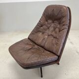 Vintage Danish Reclining Lounge Chair By Madsen & Schübel, 1970S
