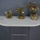 70s design console in marble and plexi