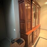 Solid wood display cabinet