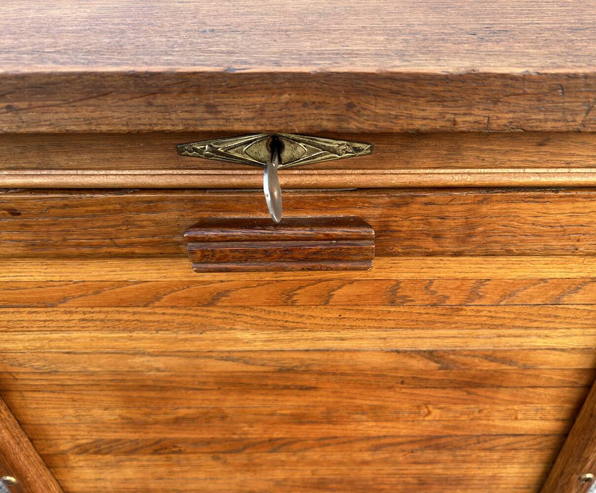 Bureau de notaire, meuble de métier, bois, vintage, début XXème.