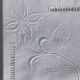 Pair of square pillowcases embroidered flower day ladder