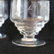 Set de 2 verres à pied, ciselé, art déco