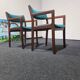 Paire de chaises de directeur en teck