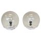 Pair of design mid century artglass Table Lamps, 1980s - Czechoslovakia