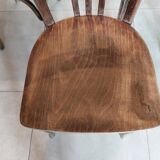 4 dark Luterma bistro chairs, sanded. Painting possible.