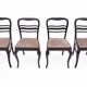 Antique table + chairs set, Western Europe, early 20th century.