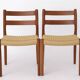 Set of 4 Niels Otto Møller Model 84 Chairs – Danish Teak & Paper Cord, 1970