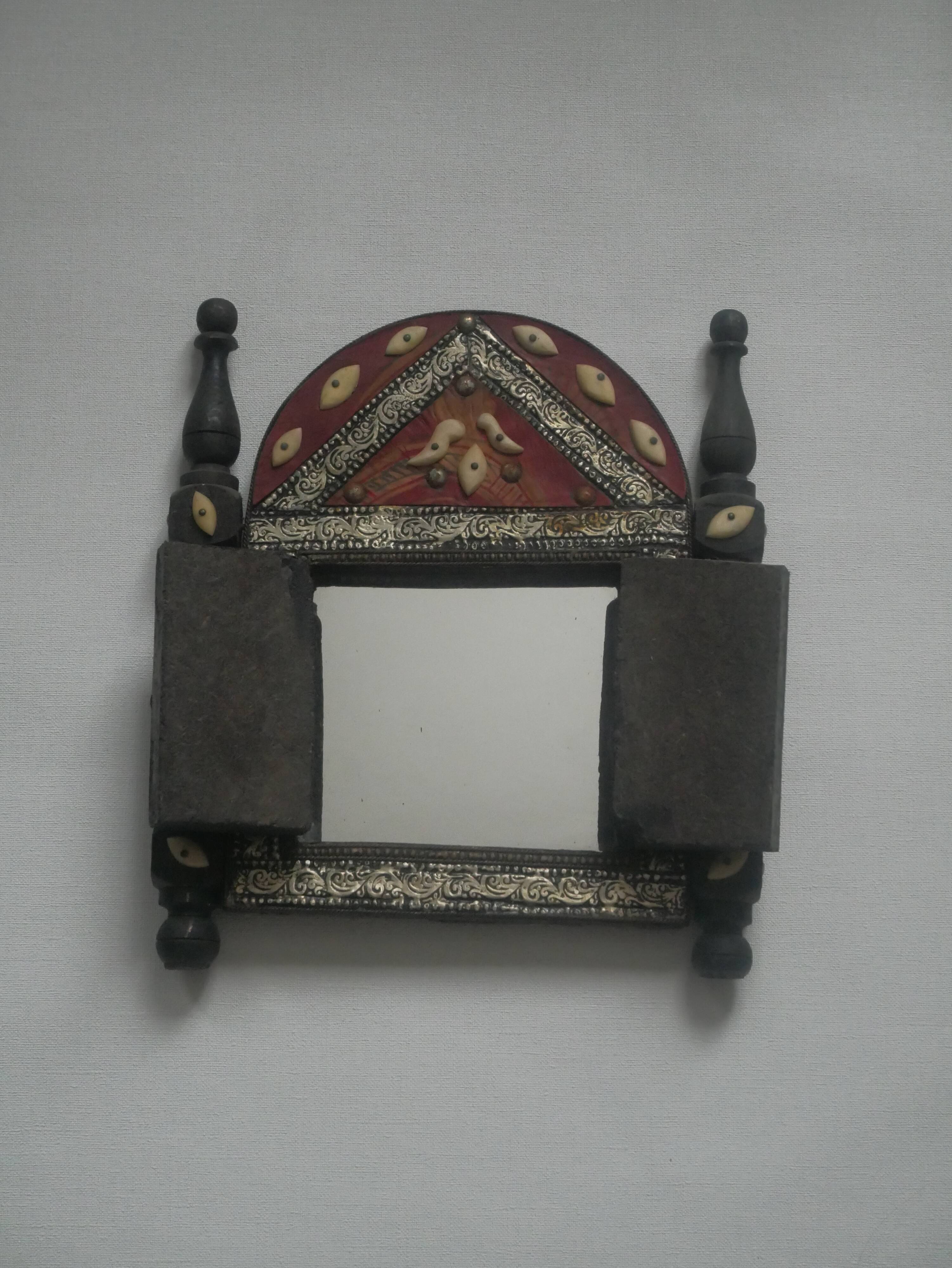 Moroccan handcrafted mirror tribal ethnic decoration handcrafted Moroccan door