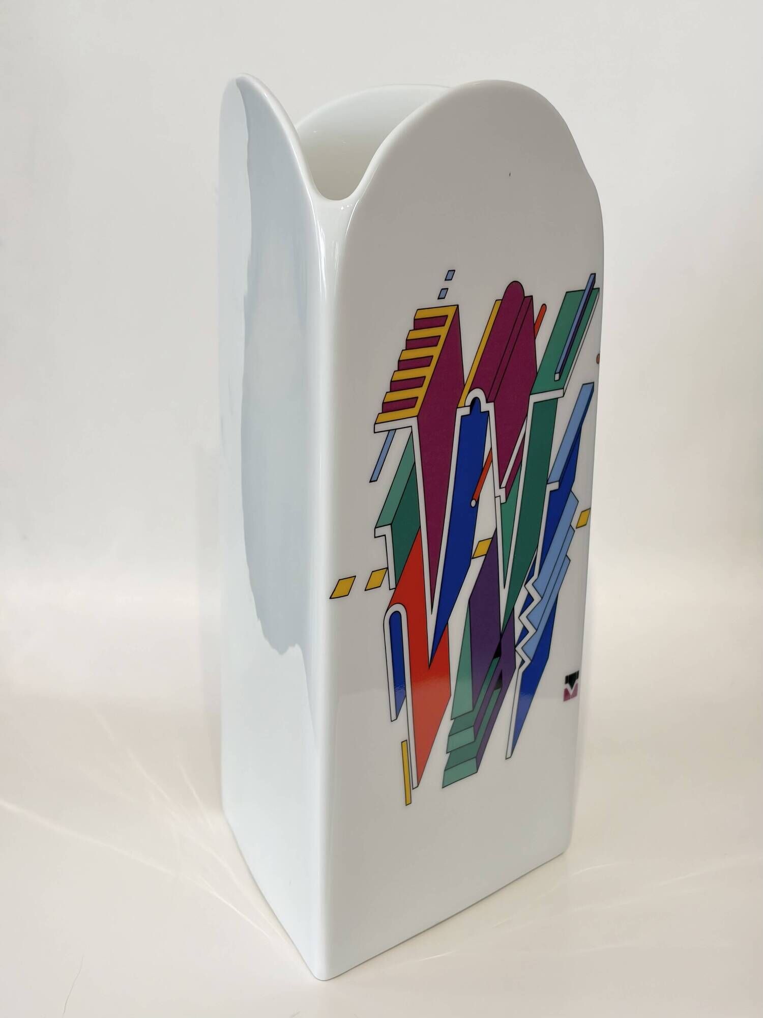 Vase en Céramique par Marcello Morandini pour Rosenthal, 1980s