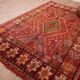 Vintage Moroccan Wool Rug 214 x 325 cm, Berber Handmade Rug Unique