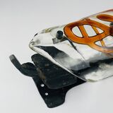 Vintage brutalist wall lamp, Italy, 1970s