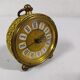 beautiful little golden mechanical alarm clock - vintage - TALGO - works