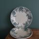 Set of dishes and plates from Terre de fer Saint Amand and Hamage Campanule