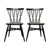 Paire de chaises vintage à barreaux Ercol