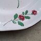 Hand-painted faience plate from the east of France, 18th century.