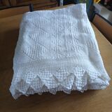 2 antique crochet bedspreads