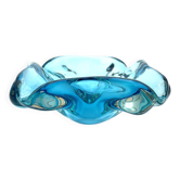 Ashtray - Murano - Flavio Poli for Seguso - Aquamarine blue - 60