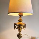 Belgian bronze lamp in Neoclassical style (circa 1910 - 1920)