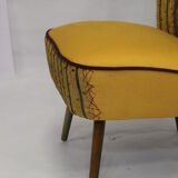 Chair vintage year 50 tissue "Lelièvre"