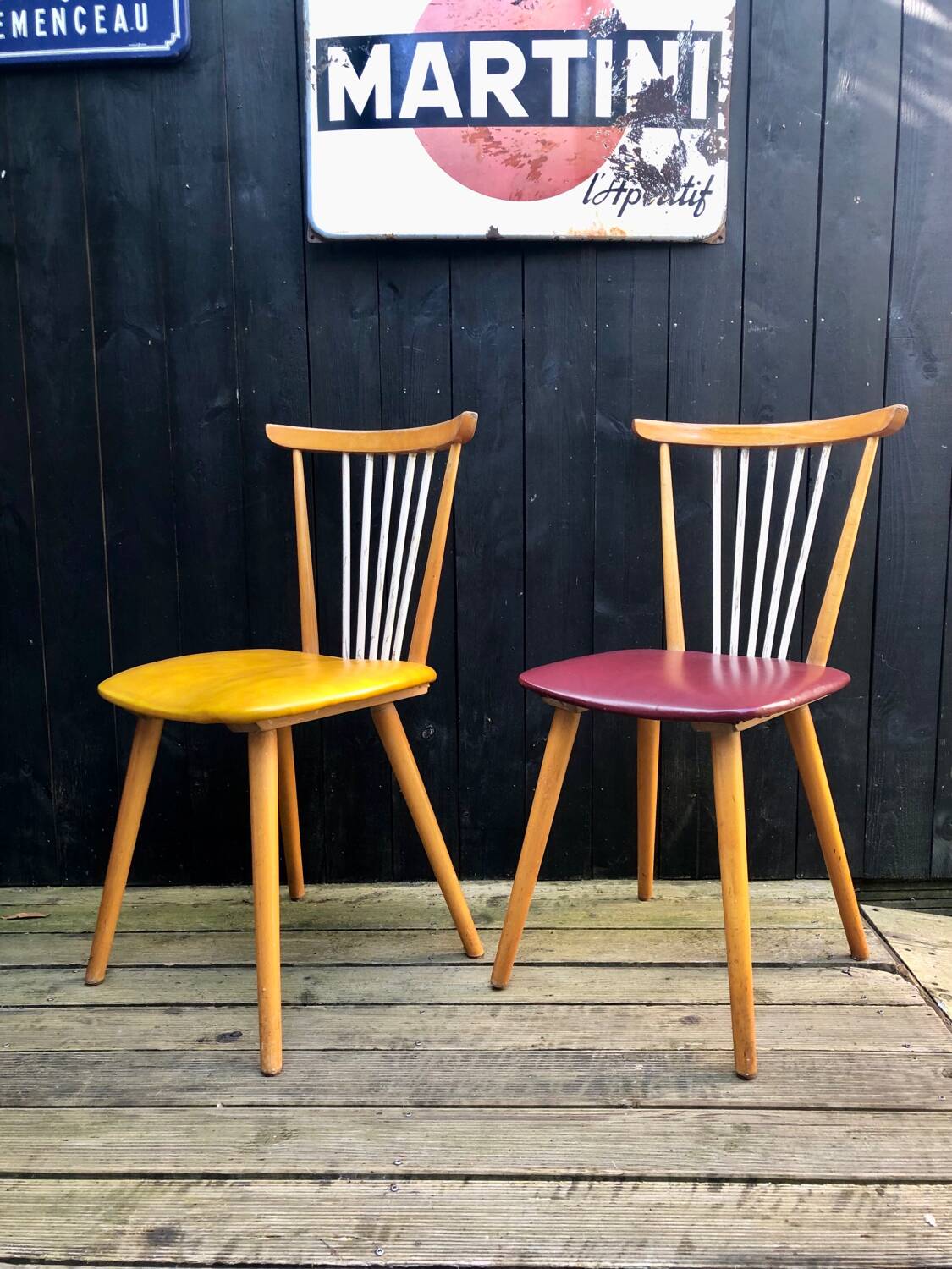 Pair of bistro chairs