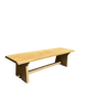 Vintage chalet bench in solid ash