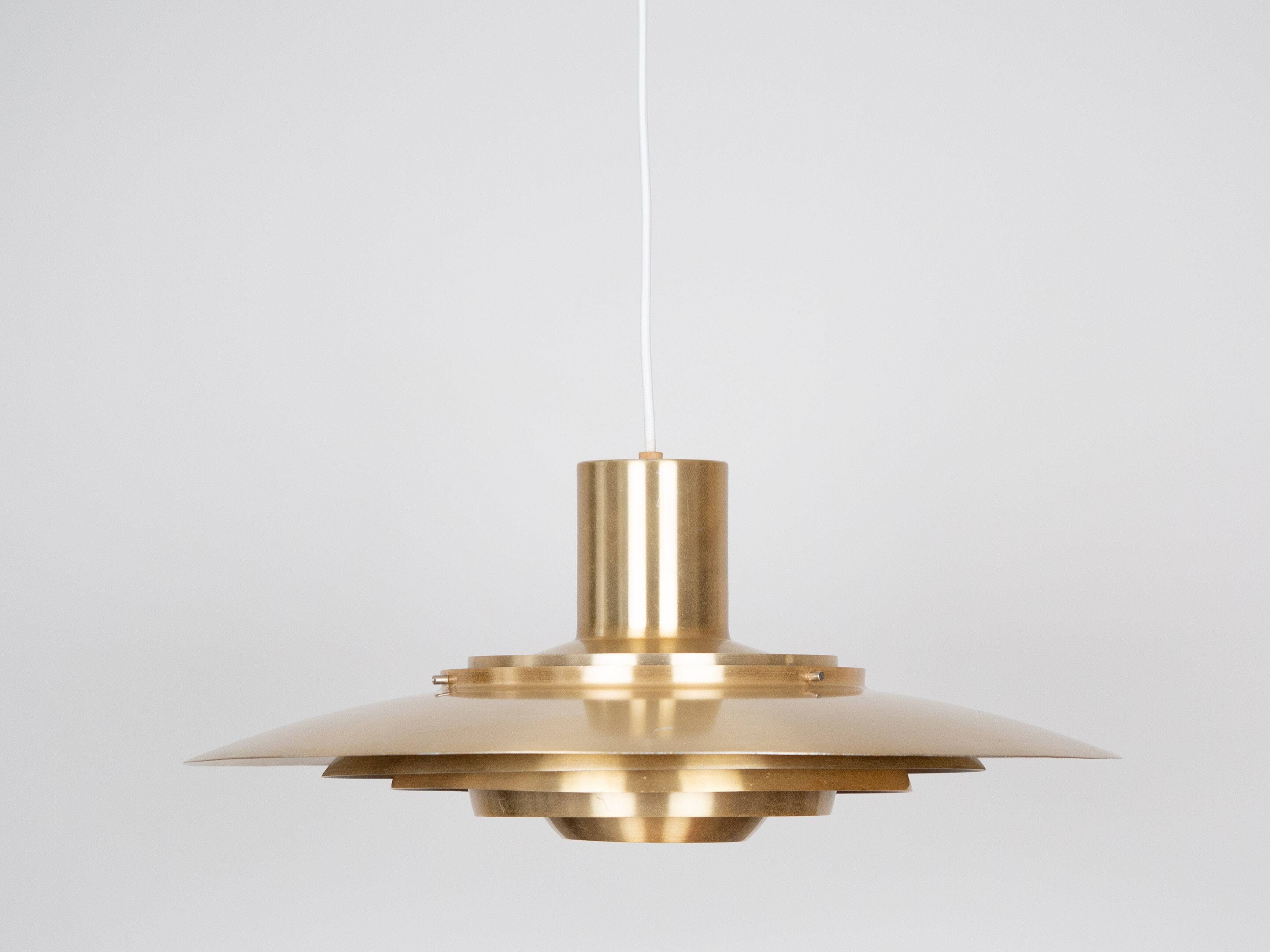 Danish vintage pendant lamp P376 by Fabricius and Kastholm, Nordisk Solar