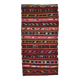 Tapis Kilim moderne rouge bordeaux, 162 x 313 cm