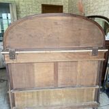 Vintage wooden furniture in marquetry style
