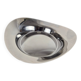 Small circular plate in polished steel by Finn Juhl, Denmark, 1950.