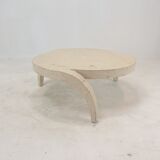 Mactan Stone or Fossil Stone Coffee Table, 1980's