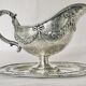 Saucière on solid silver tray