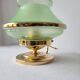 Lampe Art déco en laiton et verre