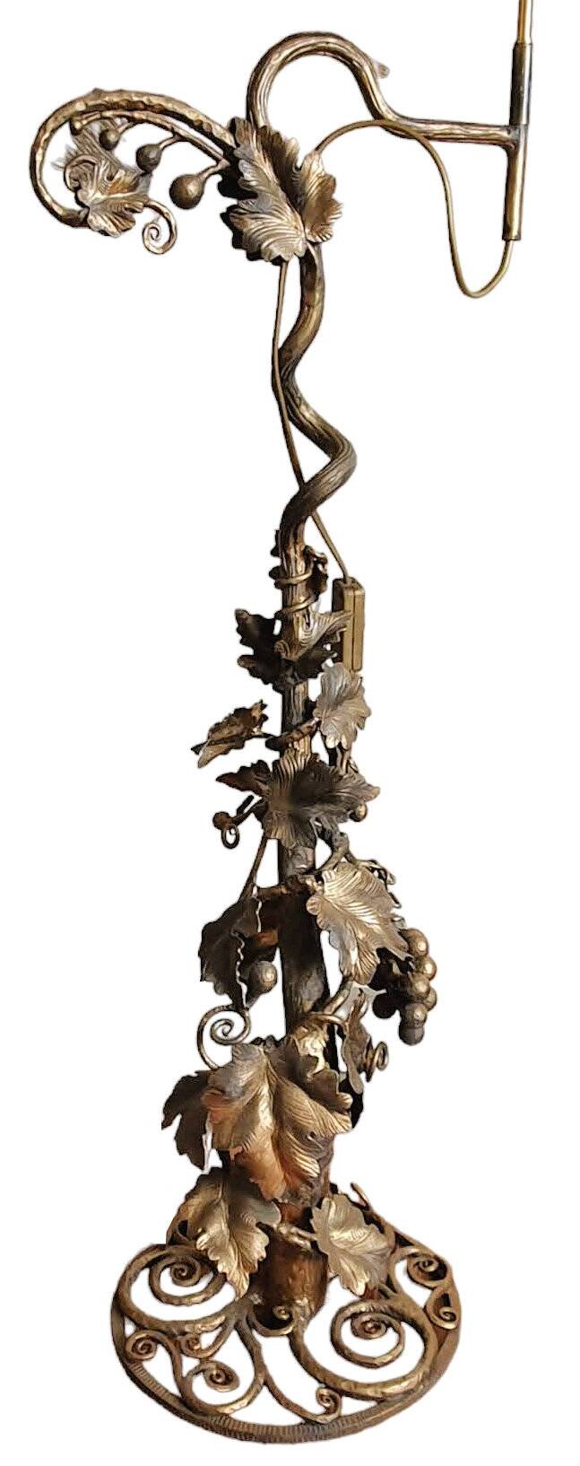 Wrought iron lamp 1900 style