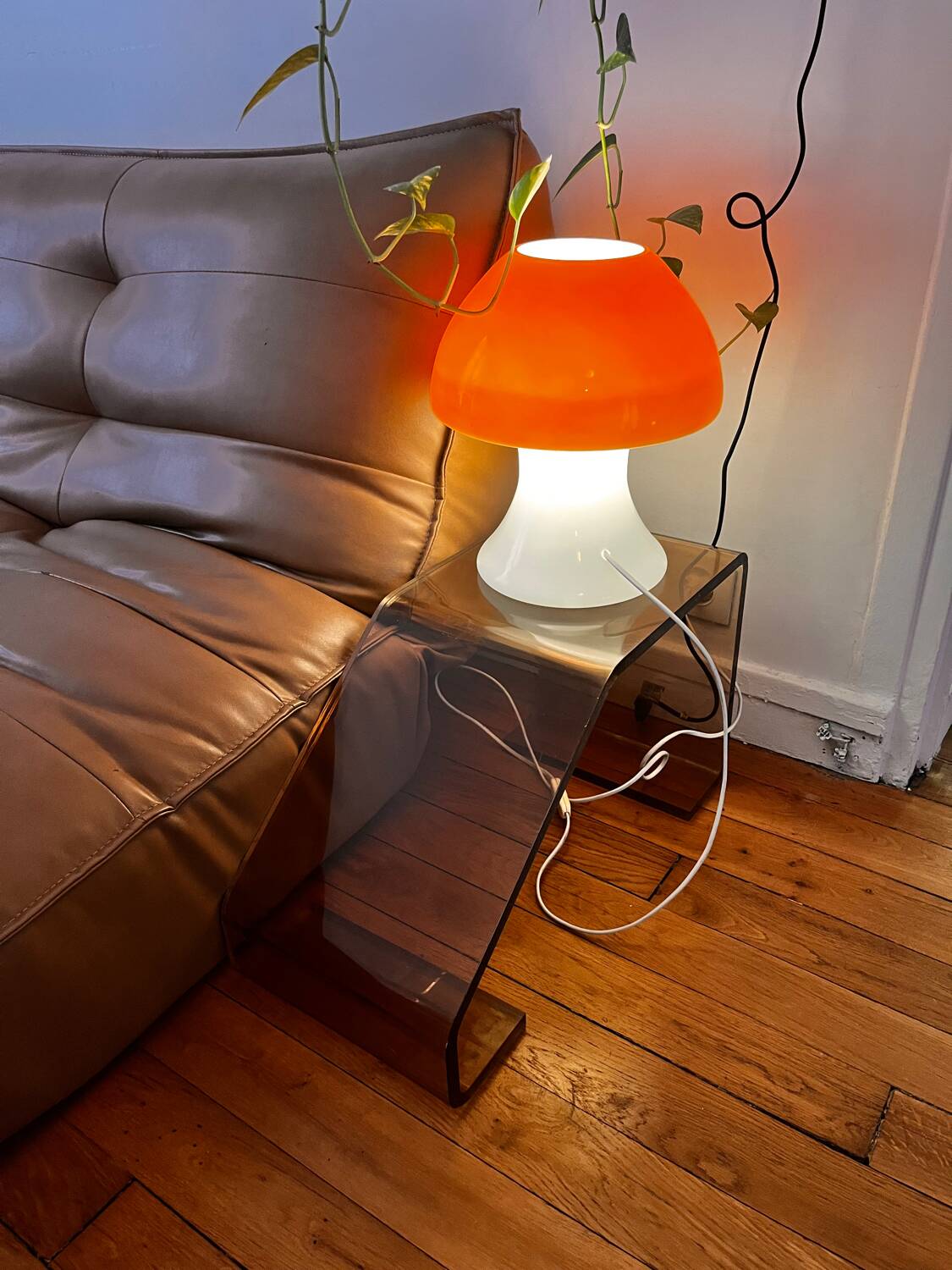 Vintage Plexiglas Footrest