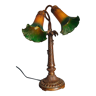 Table lamp two vintage tulips