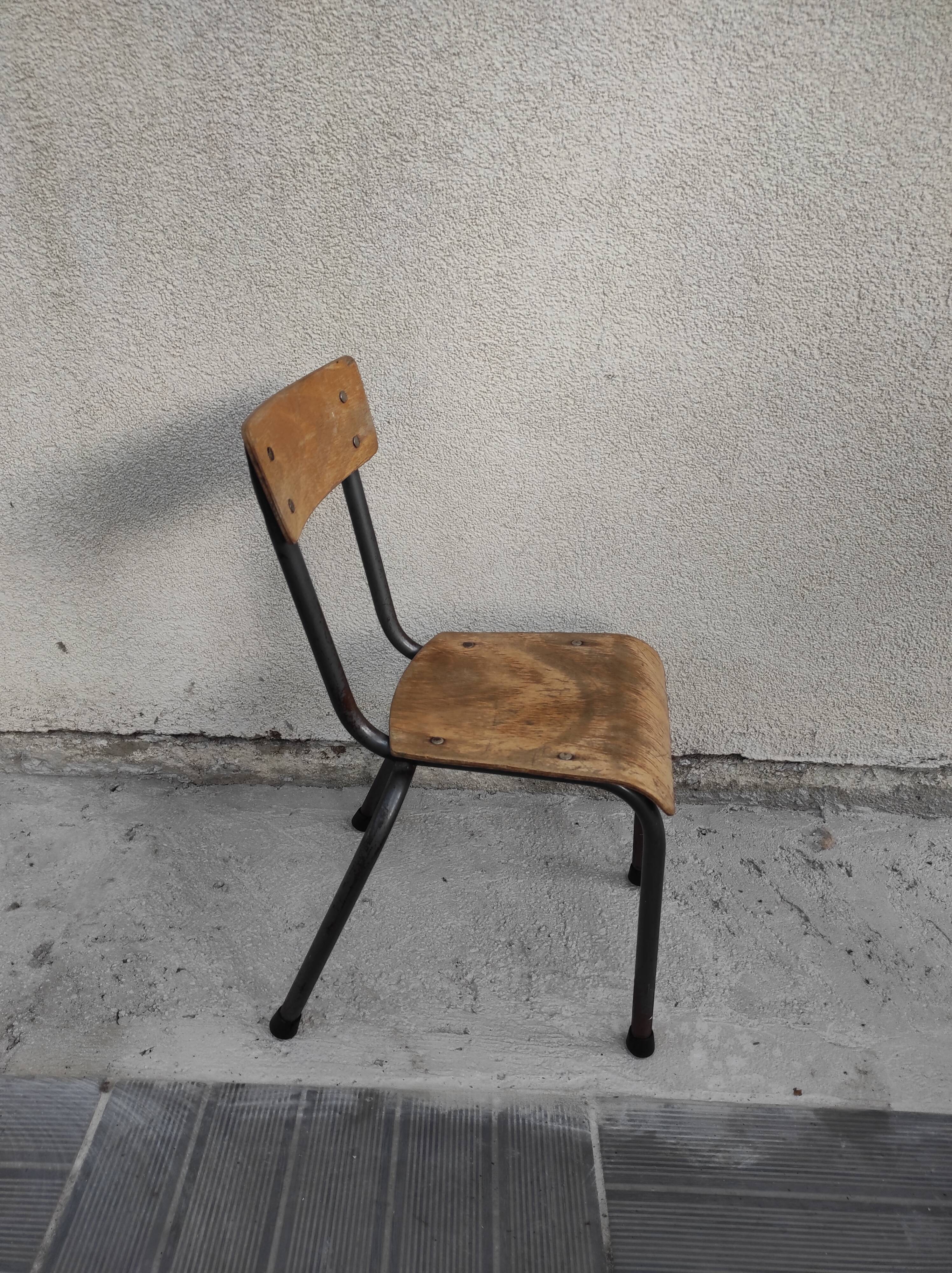School chair child kindergarten chair 1960